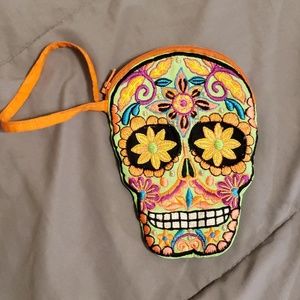 Skull Wristlet Purse